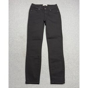 Paige Jeans Womens Size 24 (24x26) Verdugo Crop Lowrise Black Overdye Denim